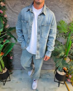 Jacheta+Blugi, de bărbați, albastru/gri - GB185