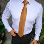 Chemise blanche pour homme, modèle Reginald à boutons cachés, avec élastique - CM550