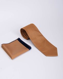 Set Cravata si batista maro- CV1269