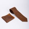 Set Cravata si batista maro inchis cu model- CV1262