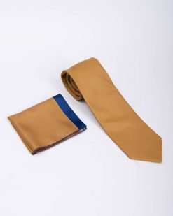 Set Cravata si batista aurie - CV1263