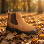 Ghete Chelsea bărbătești camel / cognac – Piele naturală - GH159