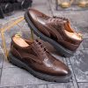 Pantofi bărbătești eleganți, Maro – Piele naturală- P1936