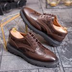 Scarpe eleganti da uomo, marroni – Pelle naturale – P1936