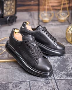 Alternative view of Tenisi bărbătești sport, Negri– Piele naturală- P1942