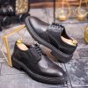 Pantofi bărbătești eleganti, Negri– Piele naturală- P1941