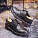 Pantofi bărbătești eleganti, Negri– Piele naturală- P1941