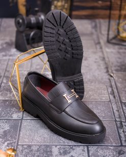 Alternative view of Mocasini de barbati casual, negri, talpa inalta ultra-usoara – AD880