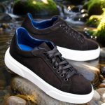 Sneaker de barbati, negri, din piele naturala- P1901