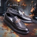 Mocasini de barbati casual, negri, talpa inalta ultra-usoara – AD882