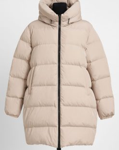 Geaca de bărbați, crem, groasa, cu gluga - GC894