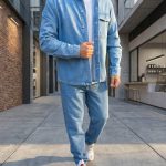 Men's Jacket + Jeans, light blue - GB184