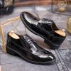Pantofi de barbati, negru, lacuiti, din piele naturala- P1948