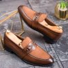 Pantofi Loafers de barbati, maro, din piele naturala- P1950