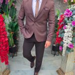 Conjunto de 5 prendas: chaqueta, pantalones, camisa, corbata y cinturón - TN236