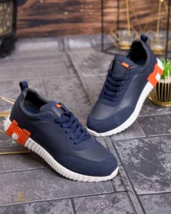 Una visión alternativa de Adidași de bărbați, cu talpa înaltă alba, Bleumarin cu siret– AD899