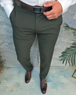 Autre point de vue sur le principe Pantaloni Verzi, elastici, croiala conica - PN866