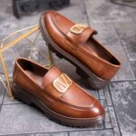 Mocasini de barbati casual, maro, talpa inalta ultra-usoara – AD908