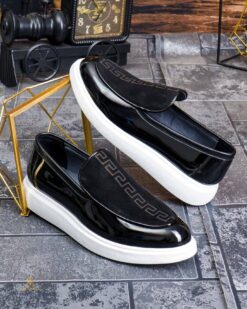 Mocassins décontractés pour homme, noirs, semelle épaisse ultra-légère – AD910