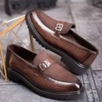 Mocasini de barbati casual, maro, talpa inalta ultra-usoara – AD904
