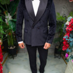 Black velvet GROOM/GODFATHER suit, set: 4 pieces - C5444