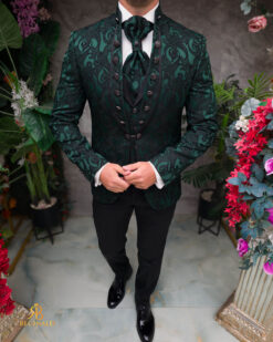 Una visione alternativa del Costum verde elegant de MIRE, set: 4 piese - C5447