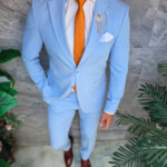 Costum de bărbați, Bleu: Sacou si Pantalon - C5424