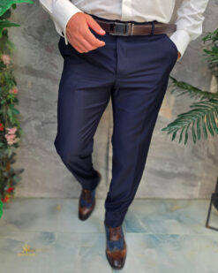 Una visione alternativa del Pantaloni eleganti, Bleumarin, Clasic-Fit - PN867