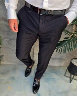 Una visione alternativa del Pantaloni eleganti, Negru, Clasic-Fit - PN868