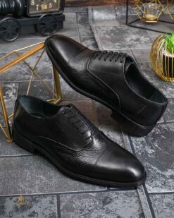 Pantofi de barbati, Negri, din piele naturala- P1984