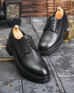 O perspectivă alternativă asupra modelului Pantofi de barbati, Negri, din piele 100% naturala- P1972