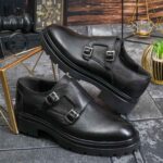 Pantofi Loafers Reginald, negri, din piele 100% naturala - P1968