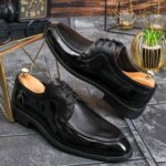 Pantofi de barbati, Negri, din piele naturala- P1966