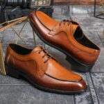 Pantofi de barbati, maro, din piele naturala- P1958