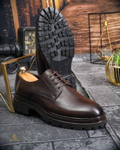 O perspectivă alternativă asupra modelului Pantofi de barbati, maro, din piele naturala- P1956