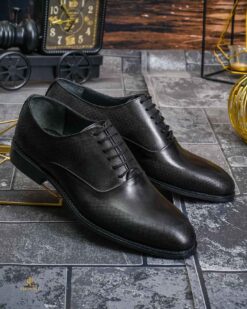 O perspectivă alternativă asupra modelului Pantofi de barbati, Negri, din piele naturala- P1994
