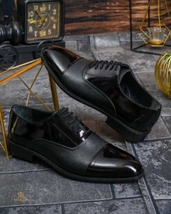 Pantofi de barbati, Negri, din piele naturala- P1991