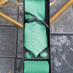 Set Cravata, batista si butoni, verde - CV1273