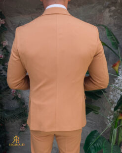 Costum de bÄrbaČi, Slim fit eleastic, Maro: Sacou, Vesta si Pantalon - C5515 - immagine 6