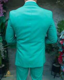 Costum de bărbați, Verde: Sacou, Vesta si Pantalon - C5465 – Image 6