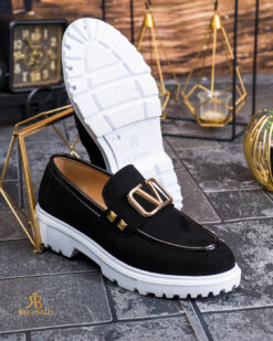 Mocasini de barbati casual, negri, talpa inalta ultra-usoara – AD926 – Image 6