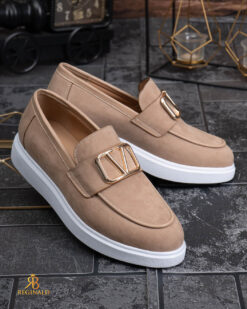 Mocasini de barbati casual, maro, talpa inalta ultra-usoara – AD936