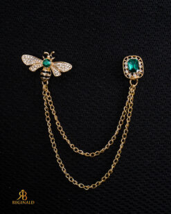 Metal chain for jacket, Gold, Little Bee - LT51