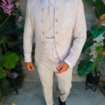 Costum bej elegant MIRE/NAS, set: 4 piese - C5533