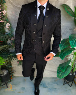 Costum negru elegant de MIRE, set: 4 piese - C5532
