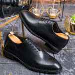 Pantofi de barbati, negri, din piele naturala - P1895