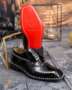 Alternative view of Pantofi Oxford Reginald Premium din piele naturală lăcuită - P2025