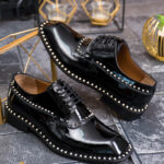 Pantofi Oxford Reginald Premium din piele naturală lăcuită - P2025