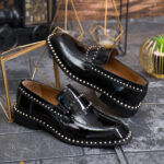Pantofi Reginald Premium - piele naturala lacuita cu aplicatii metalice- P2019