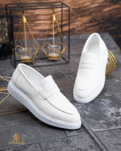 Una visión alternativa de Mocasini de barbati casual, albi , talpa inalta ultra-usoara – AD950